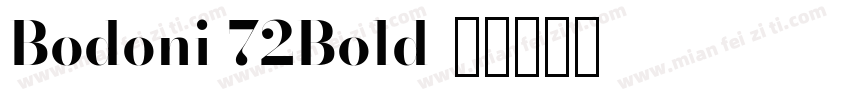 Bodoni 72Bold字体转换